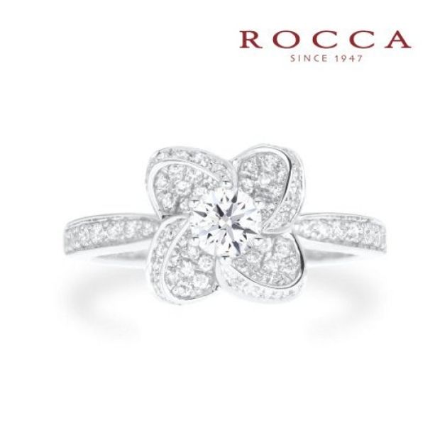 ROCCA】大人なお花のデザイン！華やかなエンゲージリング TDR01427