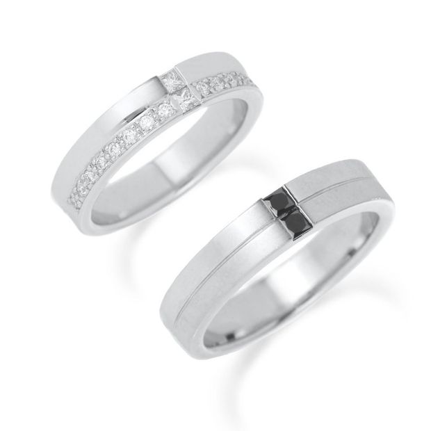 【ROCCA(ロッカ)】【ROCCA】幅広でも着けごこち◎！スタイリッシュなマリッジリング DI-1D/1L