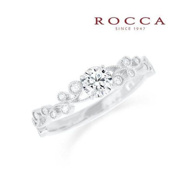 【ROCCA(ロッカ)】【ROCCA】アンティークのデザインが繊細！重ね付けにもぴったりのエンゲージリング R55