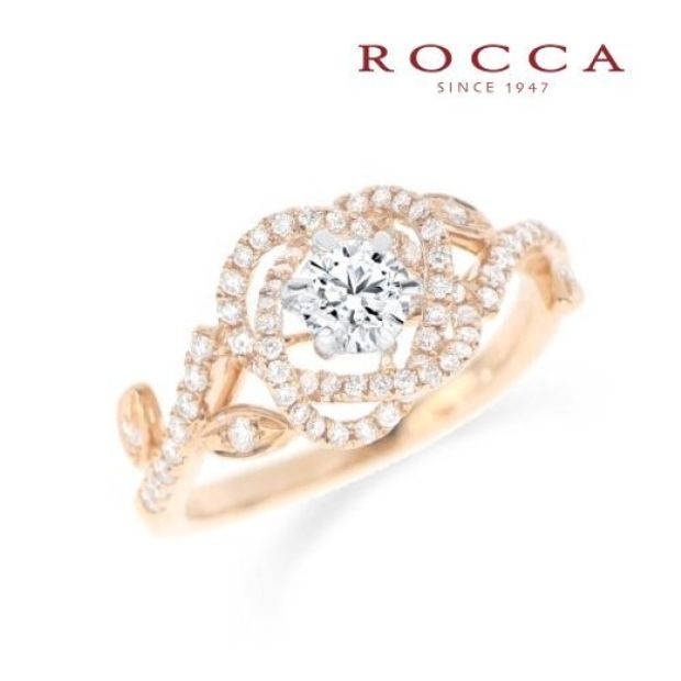 【ROCCA(ロッカ)】【ROCCA】エレガントなバラのデザイン！華やかなエンゲージリング TDR03081