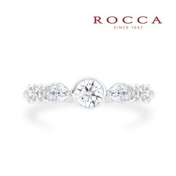 【ROCCA(ロッカ)】【ROCCA】透かしのお花が可愛いエンゲージリング OEM5