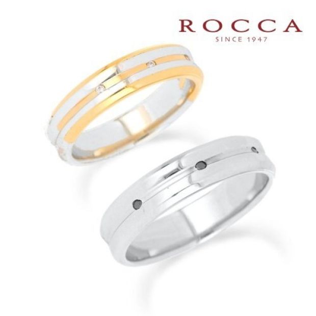 【ROCCA(ロッカ)】【ROCCA】幅広でも着け心地◎！コンビのマリッジリング KO-1S/KO-1L