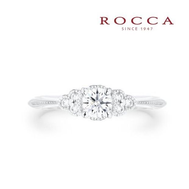 【ROCCA(ロッカ)】【ROCCA】さりげないミル打ちが可愛いエンゲージリング 03B-191