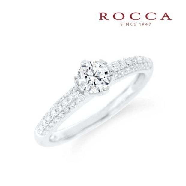 【ROCCA(ロッカ)】【ROCCA】パヴェをあしらったアームがおしゃれ！クールなエンゲージリング TDR02014