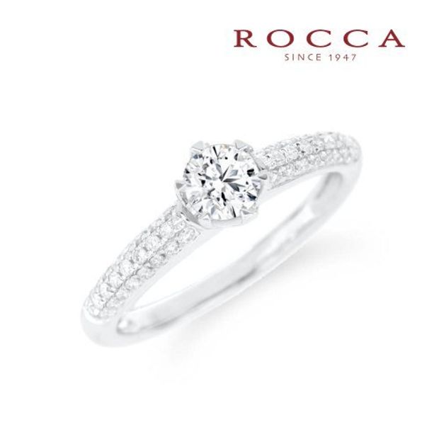 【ROCCA(ロッカ)】【ROCCA】パヴェをあしらったアームがおしゃれ！クールなエンゲージリング TDR02014