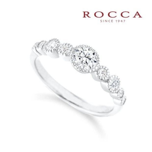 【ROCCA(ロッカ)】【ROCCA】フクリン留めで引っかかりにくい！普段使いしやすいエンゲージリング OEM7