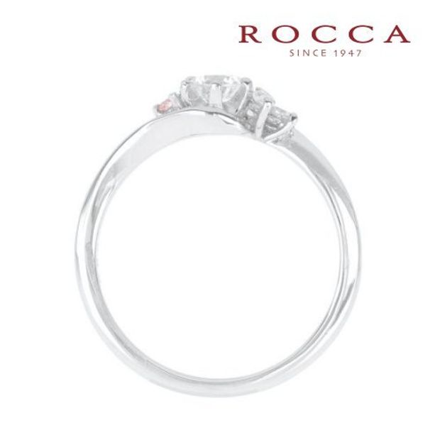 【ROCCA(ロッカ)】【ROCCA】さりげないピンクダイヤが可愛いエンゲージリング SW-20