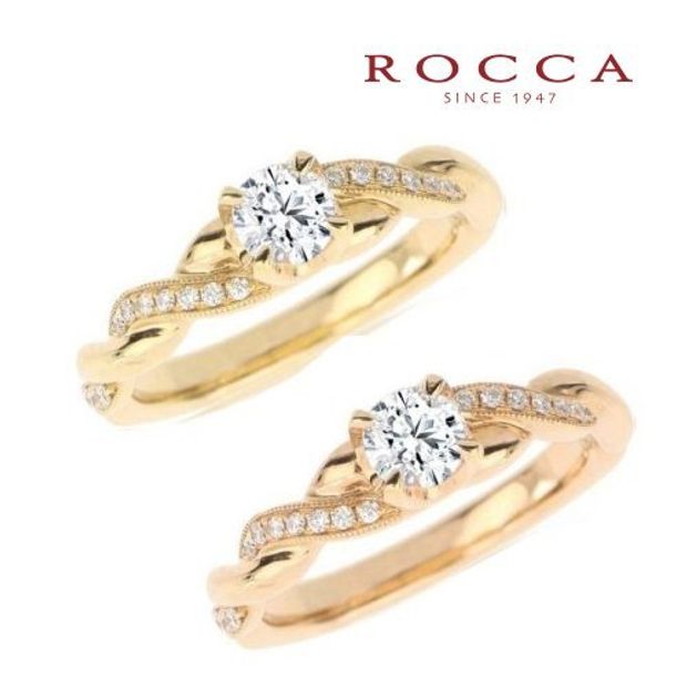 【ROCCA(ロッカ)】【ROCCA】編んだようなデザインがおしゃれ！ボリュームエンゲージリング R59