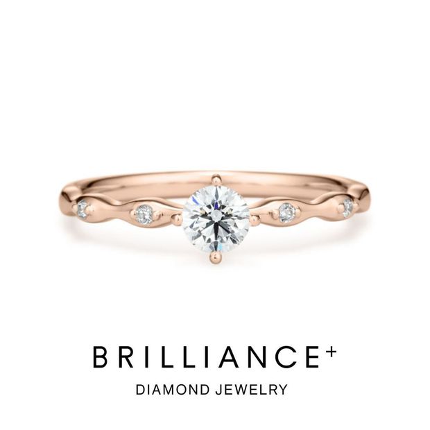 【BRILLIANCE+(ブリリアンスプラス)】フラフィ ダイヤモンド プチエタニティタイプ リング 