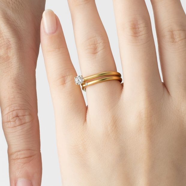 【BRILLIANCE+(ブリリアンスプラス)】【海底ダイヤモンド】BLOU 02 Solitaire Ring