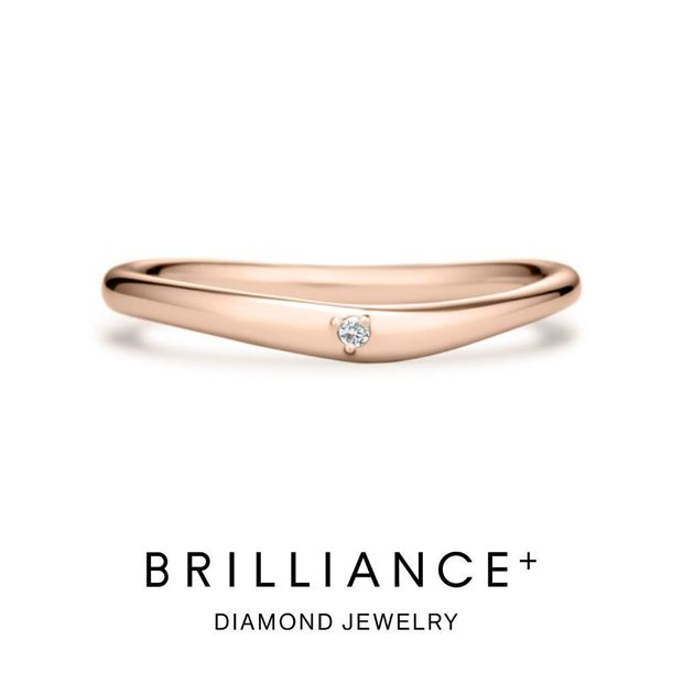 【BRILLIANCE+(ブリリアンスプラス)】メロウ ダイヤモンド 1pc リング 1.4mm