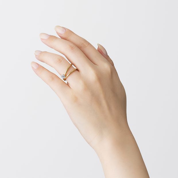 【BRILLIANCE+(ブリリアンスプラス)】【海底ダイヤモンド】BLOU 01 Solitaire Ring