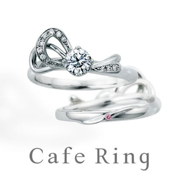 【BROOCH(ブローチ)】【ル・ルバン】ファション誌で人気！リボンモチーフの婚約指輪