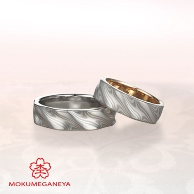 【BROOCH(ブローチ)】【杢目金屋】ふたりのこだわりを詰め込んだ結婚指輪