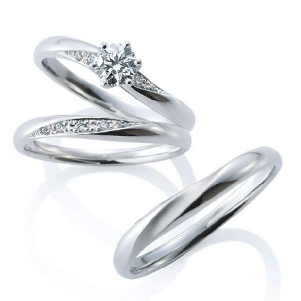 【BROOCH(ブローチ)】【プラージュ デュー】重ねづけも美しいエレガントな婚約指輪