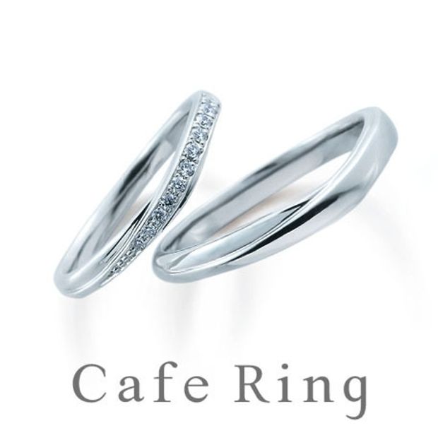 【BROOCH(ブローチ)】【レーヴ】ナチュラルなラインとダイヤモンドが薬指を美しく見せる結婚指輪