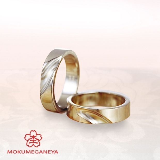 【BROOCH(ブローチ)】【杢目金屋】職人技が際立つ、木目金結婚指輪