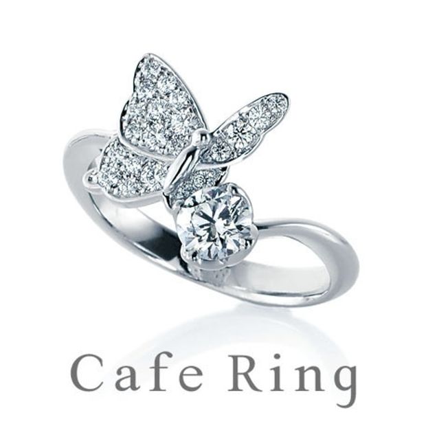 【BROOCH(ブローチ)】【蝶々】自分スタイルをもつ女性へ　美しくしなやかな大人花嫁リング