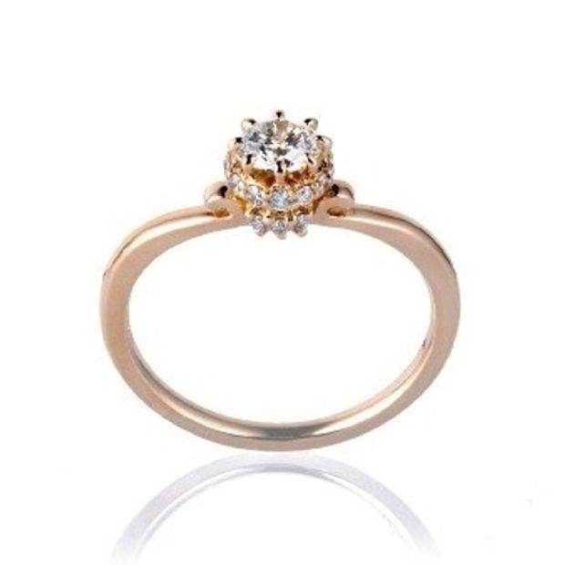 【BROOCH(ブローチ)】【オートクチュール作品】一輪の薔薇をリングに