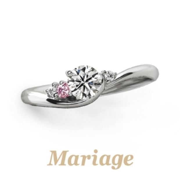 【BROOCH(ブローチ)】シェリール【Cherir：愛おしい】0.3ct　ピンクダイヤアレンジ