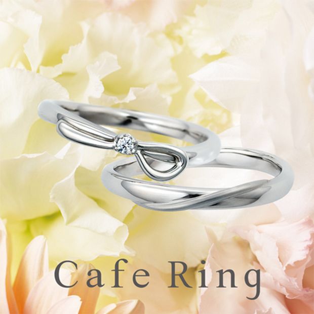 【BROOCH(ブローチ)】【ル・ルバン】さりげないリボンがキュートな結婚指輪