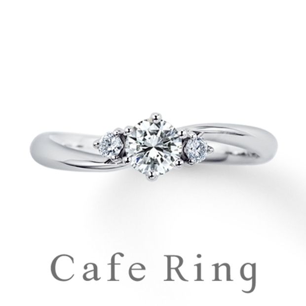 【BROOCH(ブローチ)】【エメ】優しいウェーブのマリッジリング