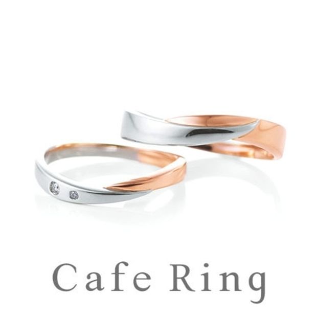 【BROOCH(ブローチ)】【クレセント】プラチナ・ゴールドのコンビが美しいリング