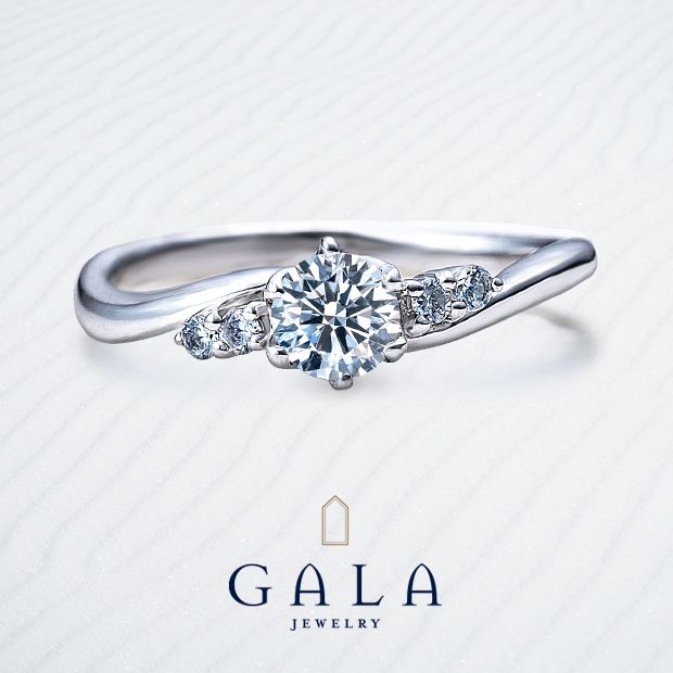 【GALA JEWELRY(ガラジュエリー)】【GALA】穏やかなウェーブラインが上品かつフェミニン