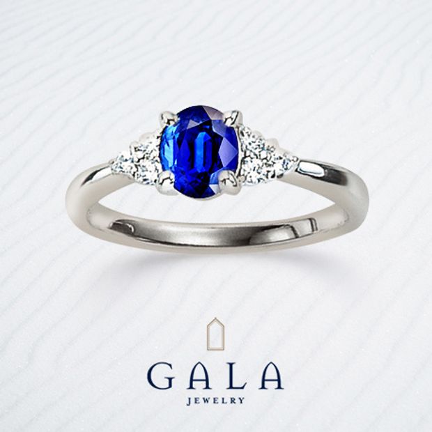 【GALA JEWELRY(ガラジュエリー)】【GALA】誠実さを象徴する深い青のサファイアリング。上品な美しさを手元に