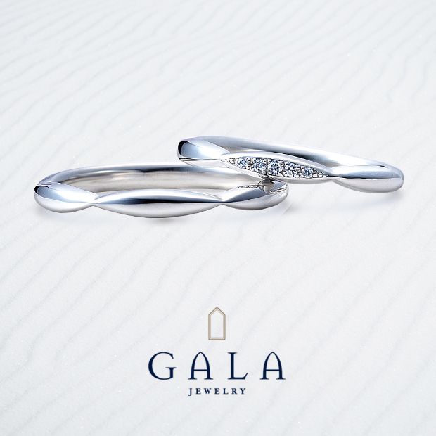 【GALA JEWELRY(ガラジュエリー)】【GALA】お花のように可憐なデザイン＊おそろいデザインでペア感もばっちり♪