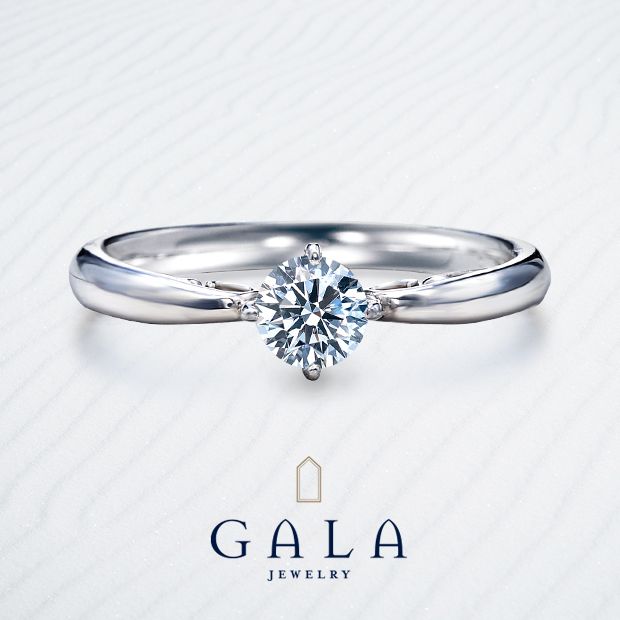 【GALA JEWELRY(ガラジュエリー)】【GALA】ダイヤモンドの輝きを堪能♪クラシカルなエンゲージリング＊