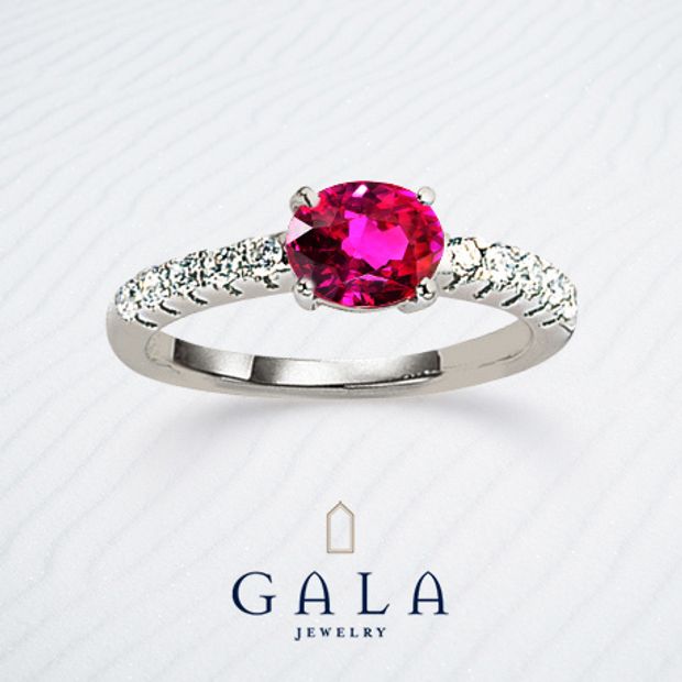 【GALA JEWELRY(ガラジュエリー)】【GALA】愛の象徴、ルビーの輝きが魅力的な指輪