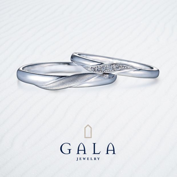 【GALA JEWELRY(ガラジュエリー)】【GALA】ぷっくりと立体的なラインがおそろいでペア感ばっちりなマリッジリング☆