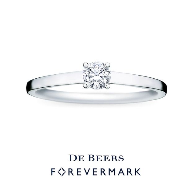 【VANillA(ヴァニラ)】【 Forevermark Bridal Collection 】 クラシック ソリティア パヴェ リング
