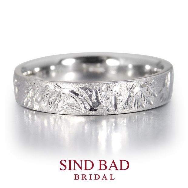 【SIND BAD(シンドバット)】和彫シリーズ -松竹梅- 2.5mm幅・3mm幅ペア