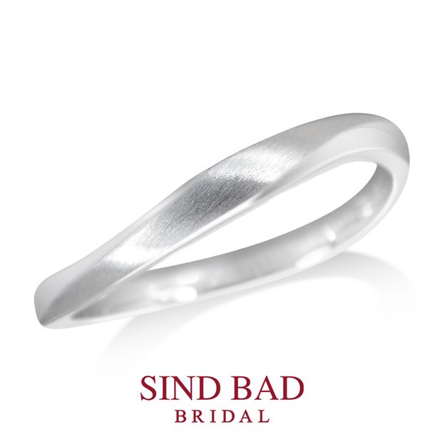 【SIND BAD(シンドバット)】【永遠 とわ】ふたりの穏やかな時間が、いつまでも　イエローゴールド ダイヤモン5石 プラチナ マット加工　アレンジ