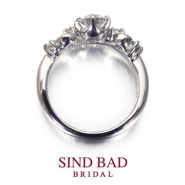 【SIND BAD(シンドバット)】【春舞（はるま）】10のダイヤが織りなす舞いと輝き ピンクダイヤモンド アクアマリン エメラルド アレンジ