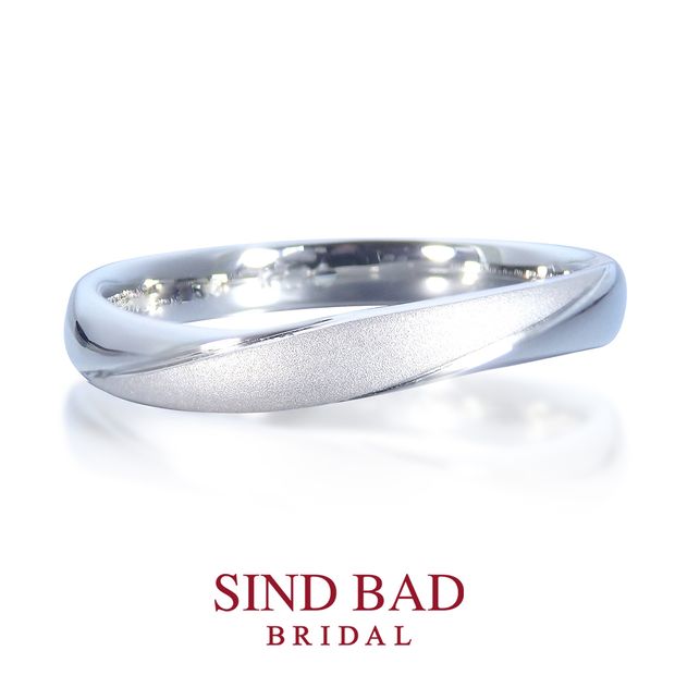 【SIND BAD(シンドバット)】【琉川　るかわ】女性用ダイヤモンド5石・男性用ボリュームタイプの結婚指輪