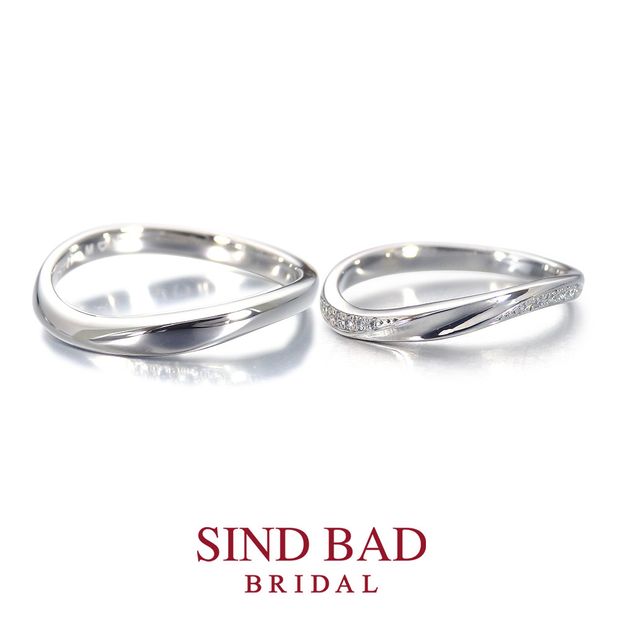 【SIND BAD(シンドバット)】【美澪（みれい）】ピンクダイヤモンド・結婚指輪【永遠（とわ）】