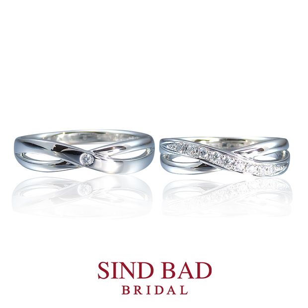 【SIND BAD(シンドバット)】【燈　とうか】クロスタイプ　アレンジオーダーで男性用にダイヤをセットしてもO.K.