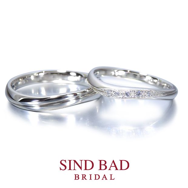 【SIND BAD(シンドバット)】香波 -Kaori- ウェーブタイプ　センターにラインのアクセント