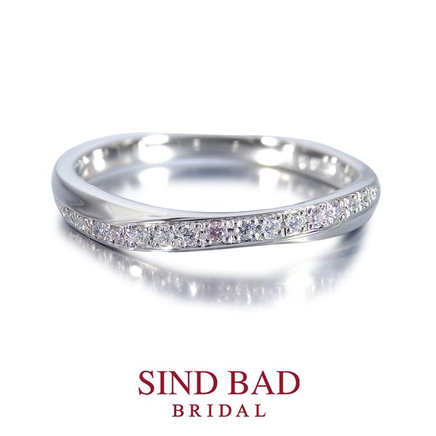 【SIND BAD(シンドバット)】【月虹（げっこう）】夜の月明かりから生まれた約束のしるし ピンクダイヤモンド