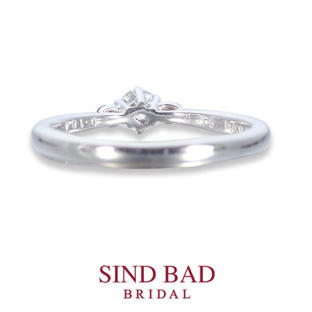 【SIND BAD(シンドバット)】婚約指輪　ピンクダイヤモンド　婚約指輪 【紅双葉（べにふたば）】新たに芽生えた、ほのかな想い