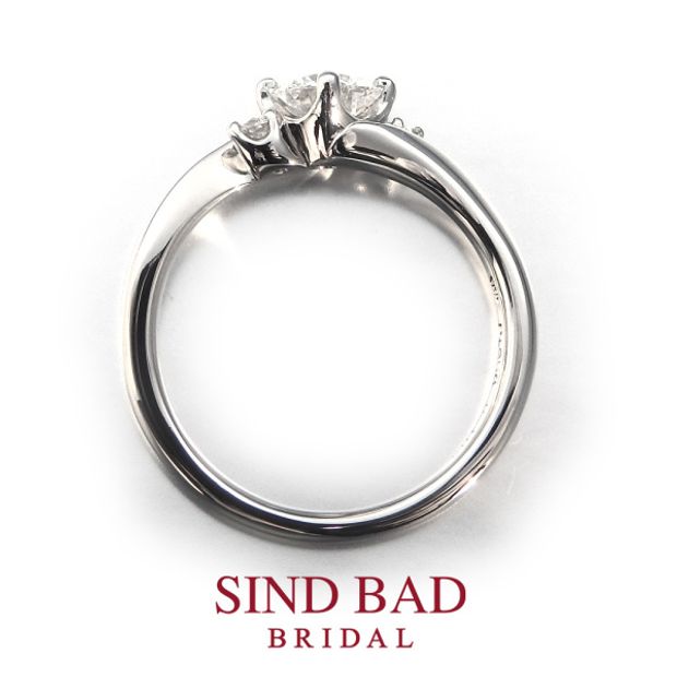 【SIND BAD(シンドバット)】婚約指輪【深海（みお）】深愛なる貴方と、いつまでも 0.25ct~
