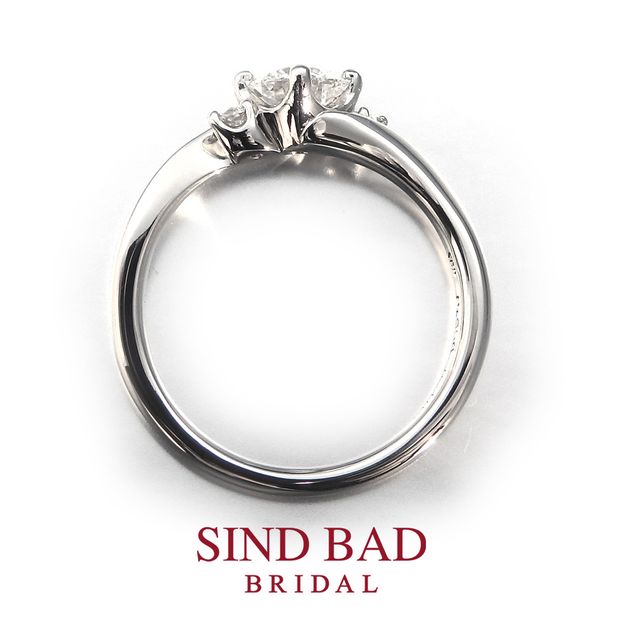 【SIND BAD(シンドバット)】婚約指輪【深海（みお）】深愛なる貴方と、いつまでも 0.25ct~