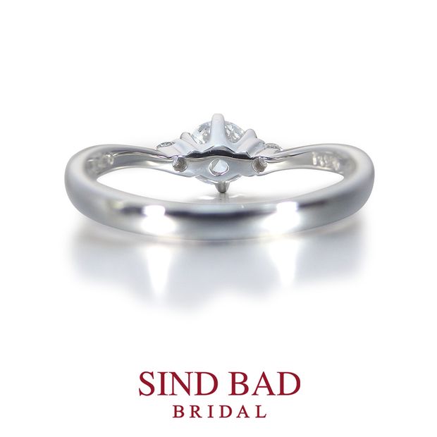 【SIND BAD(シンドバット)】【比翼（ひよく）】左右のダイヤが優しく寄り添う