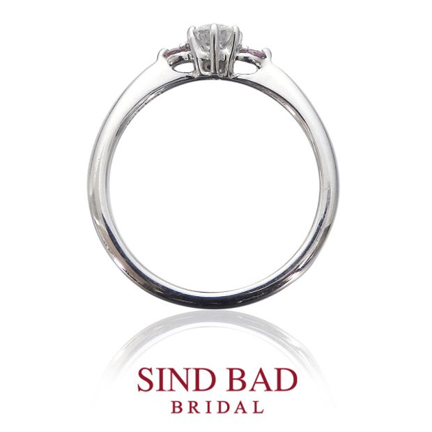 【SIND BAD(シンドバット)】婚約指輪　ピンクダイヤモンド　婚約指輪 【紅双葉（べにふたば）】新たに芽生えた、ほのかな想い