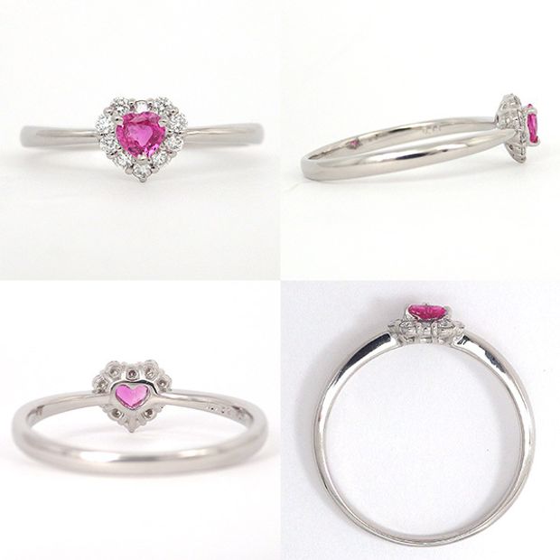 【SIND BAD(シンドバット)】ピンクサファイア 指輪 プラチナ リング サファイア 0.152ｃｔ