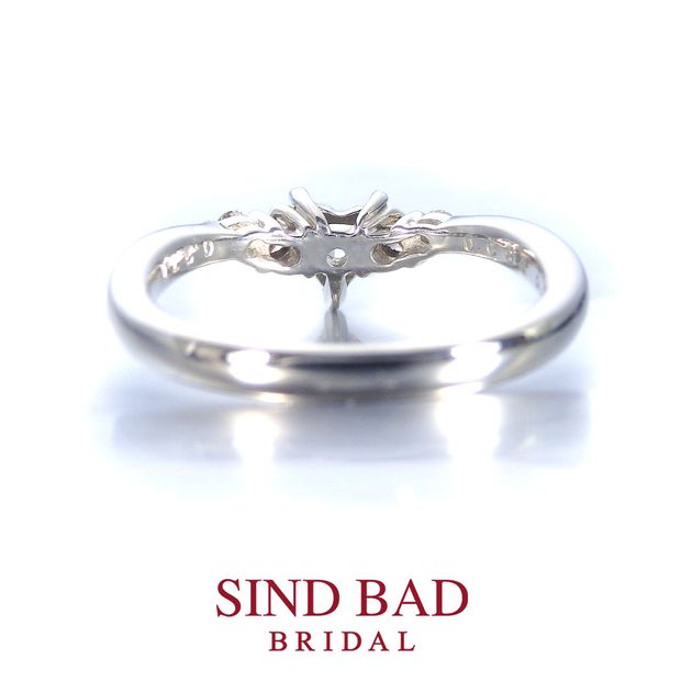 【SIND BAD(シンドバット)】婚約指輪　ハートシェイプとピンクダイヤモンドのエンゲージリング (0.277ct D SI1 HEART BRILLIANT ) 中央宝石研究所鑑定書付き 