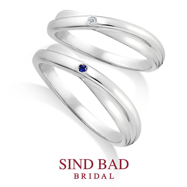 【SIND BAD(シンドバット)】かさね -KASANE- 【クロスタイプ】ダイヤモンド　サファイア アレンジオーダー